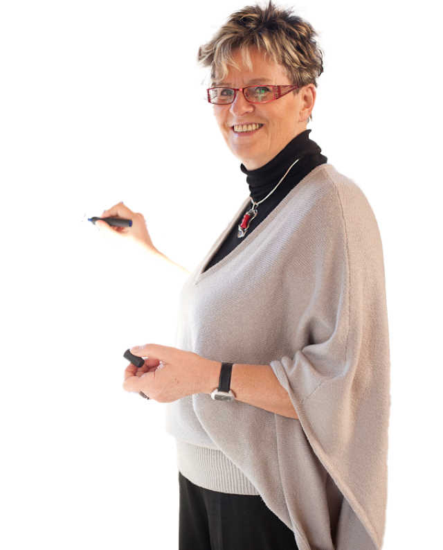 Dr. Frauke Althof schreibend